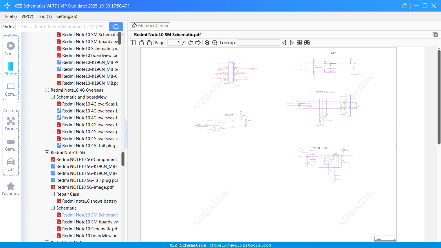 Xiaomi Redmi Note10 SM Schematic